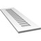 Ekena Millwork Vertical Surface Mount PVC Gable Vent: Non-Functional, w/ 3-1/2"W x 1"P Standard Frame, 12"W x 42"H GVPVE12X4201SN - alternate 2